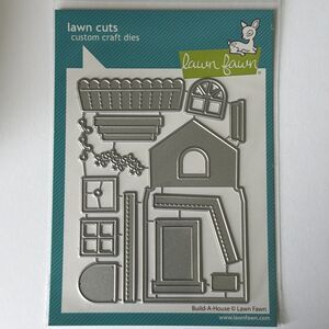 BUILD-A-HOUSE Die Set Lawn Fawn Custom Craft LF2046 Cute for Cards Scrapbooks